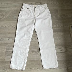 American Vintage White Straight Leg Jeans